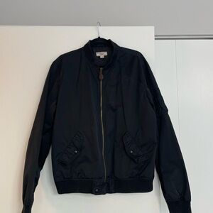 Wallace and Barnes Men's Black Bomber Jacket